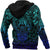 Viking Hoodie Hati and Skoll Tattoo Cyan RLT12 - Wonder Print Shop