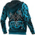 Viking Hoodie Othala and Raven Blue RLT12 - Wonder Print Shop