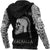 Viking Zip Hoodie - Raven and Skull RLT12 - Wonder Print Shop