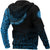 Viking Zip Hoodie - Raven Celtic Cyan RLT12 - Wonder Print Shop