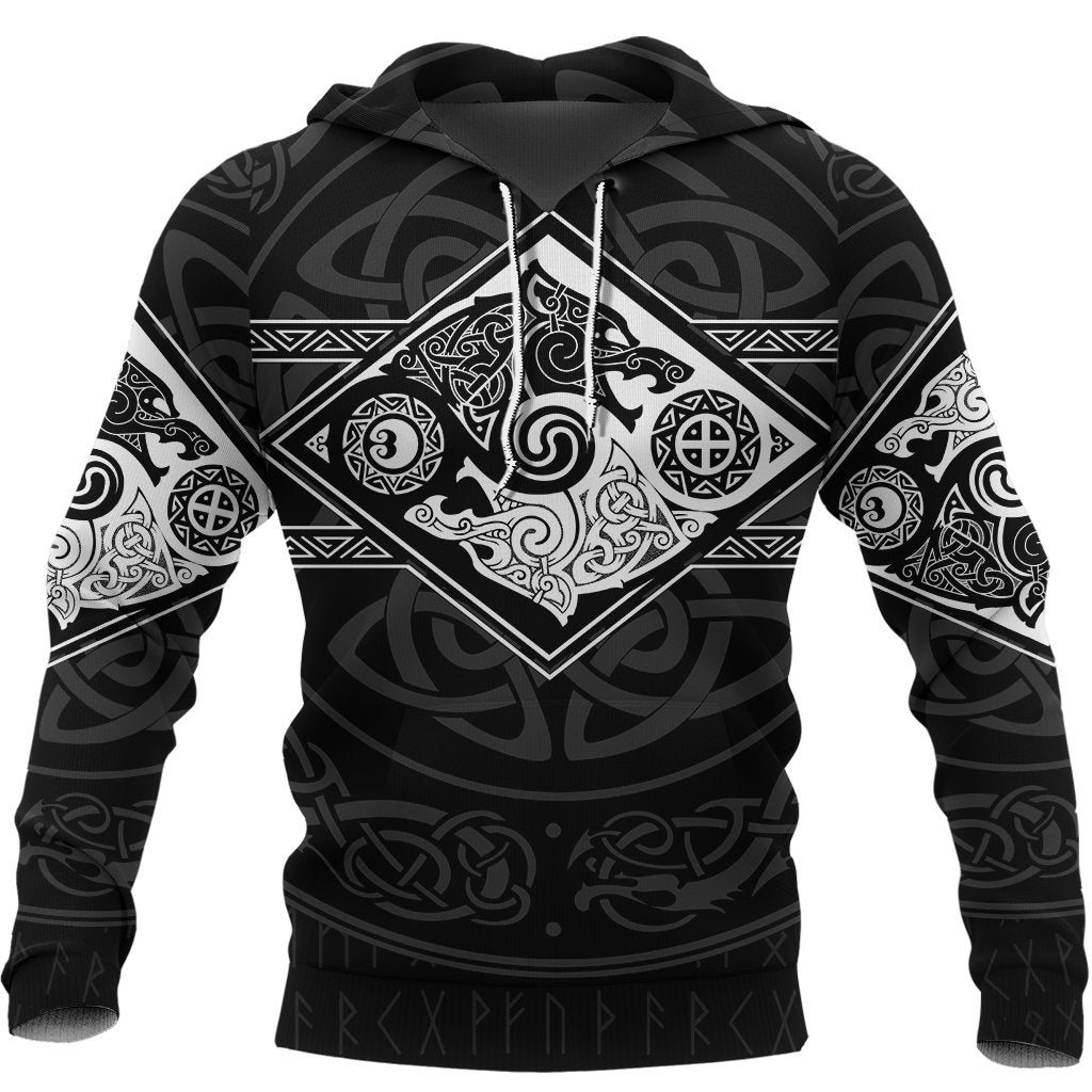 Vikings Hoodie The Wolves, Skoll and Hati RLT12 - Wonder Print Shop