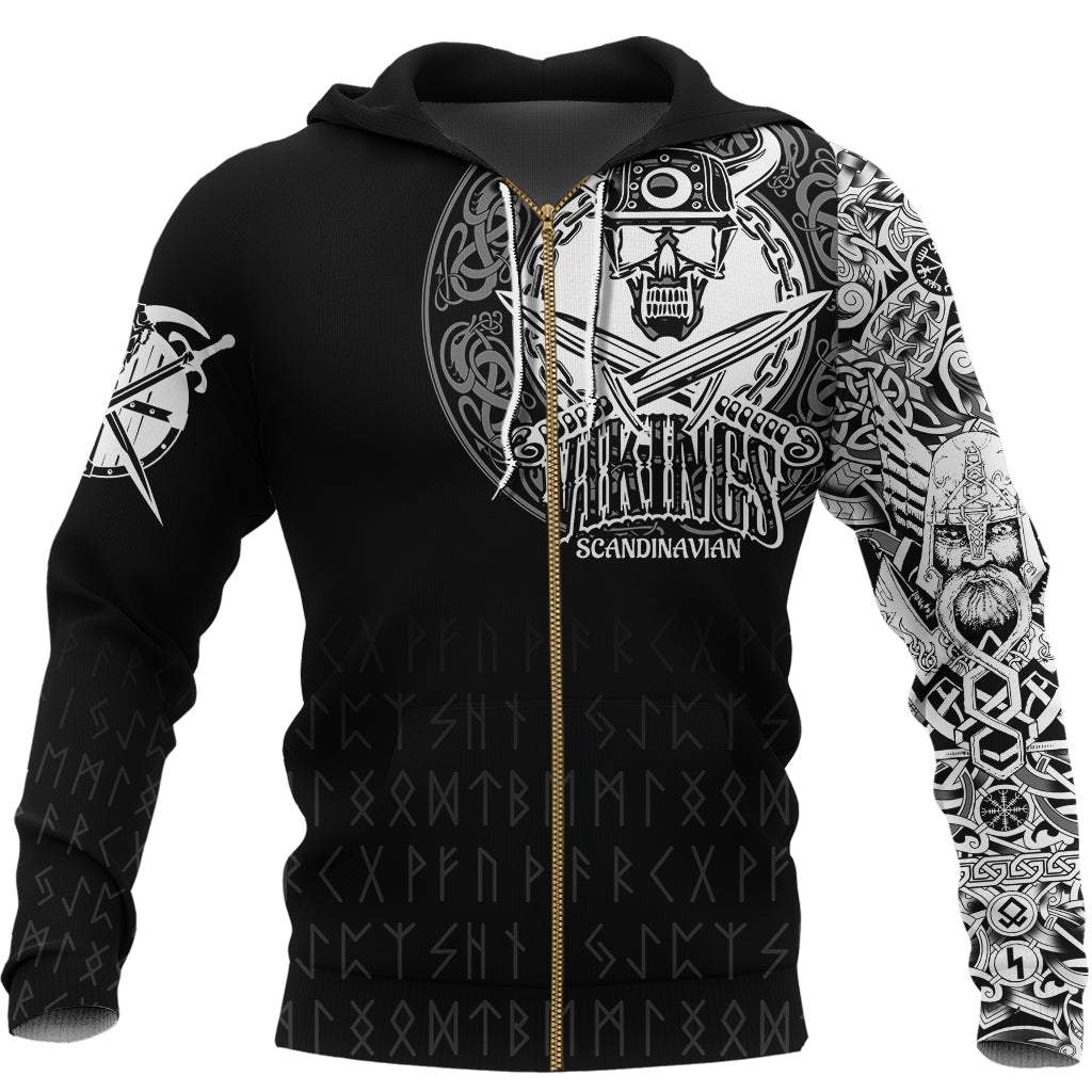 Viking Zip Hoodie - The Viking World Tour RLT12 - Wonder Print Shop