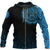 Viking Zip Hoodie - Raven Celtic Cyan RLT12 - Wonder Print Shop