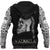 Viking Zip Hoodie - Raven and Skull RLT12 - Wonder Print Shop