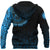 Viking Zip Hoodie - Raven Celtic Cyan RLT12 - Wonder Print Shop