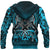 Viking Zip Hoodie - Othala and Raven Blue RLT12 - Wonder Print Shop