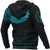 Viking Zip Hoodie - Fenrir Wolf Cyan RLT12 - Wonder Print Shop