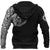 Viking Zip Hoodie - Norse Raven Tattoo RLT12 - Wonder Print Shop