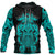 Viking Tyr Tattoo Cyan Hoodie RLT12 - Wonder Print Shop