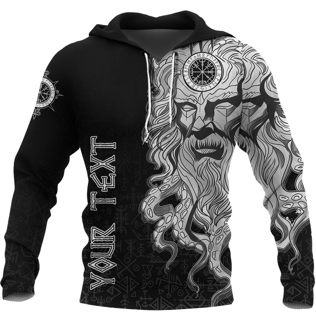 Custom) Viking Hoodie Njord Vegvisir RLT12 - Wonder Print Shop