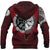 Viking Zip Hoodie Raven Of Odin and Symbol Viking On Blood Background RLT12 - Wonder Print Shop