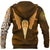 Viking Zip Hoodie Gold Spear Of The God Odin - Gungnir and Two Gold Ravens RLT12 - Wonder Print Shop