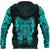 Viking Tyr Tattoo Cyan Zip Hoodie RLT12 - Wonder Print Shop