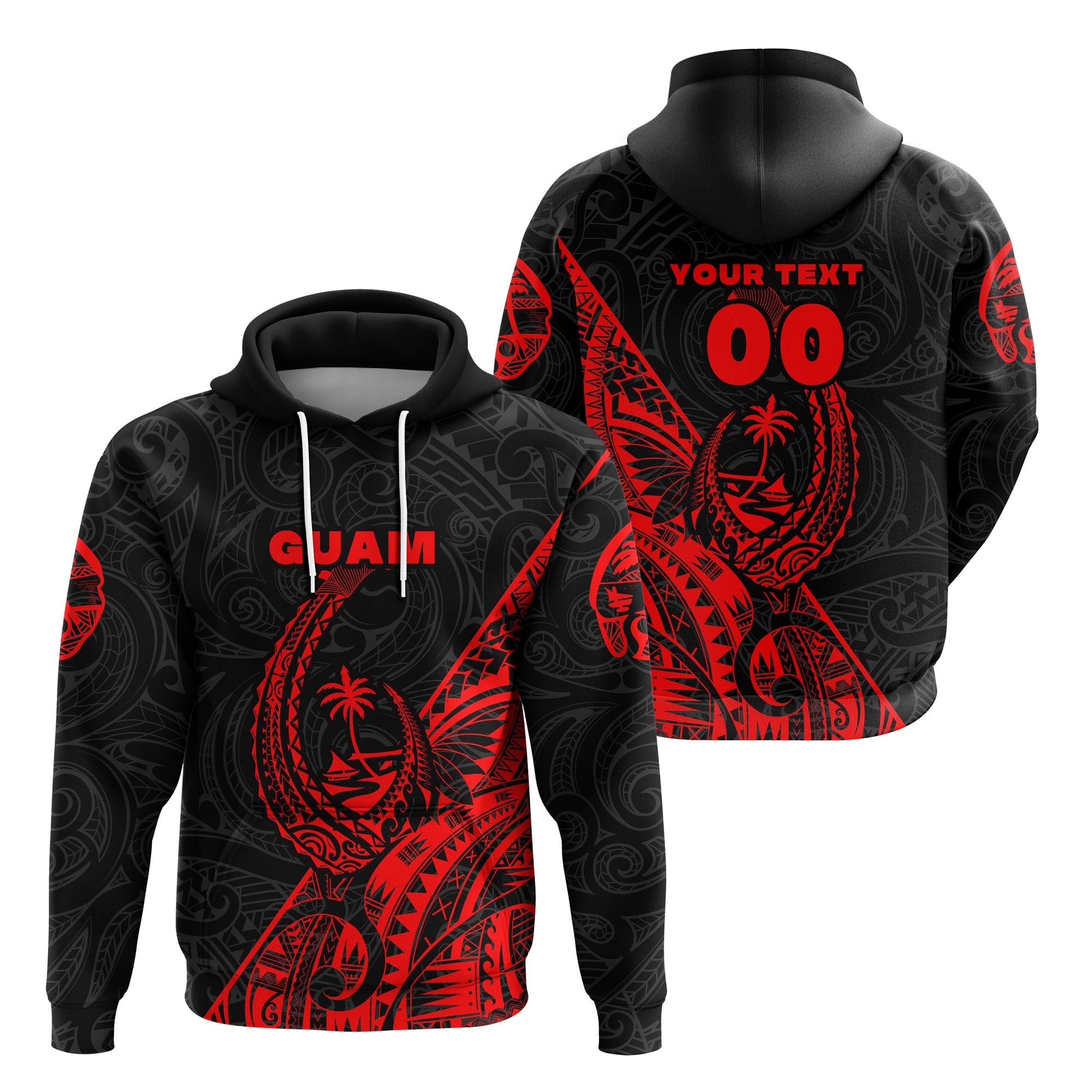 custom-personalised-guam-rugby-hoodie-polynesian-patterns-style-red