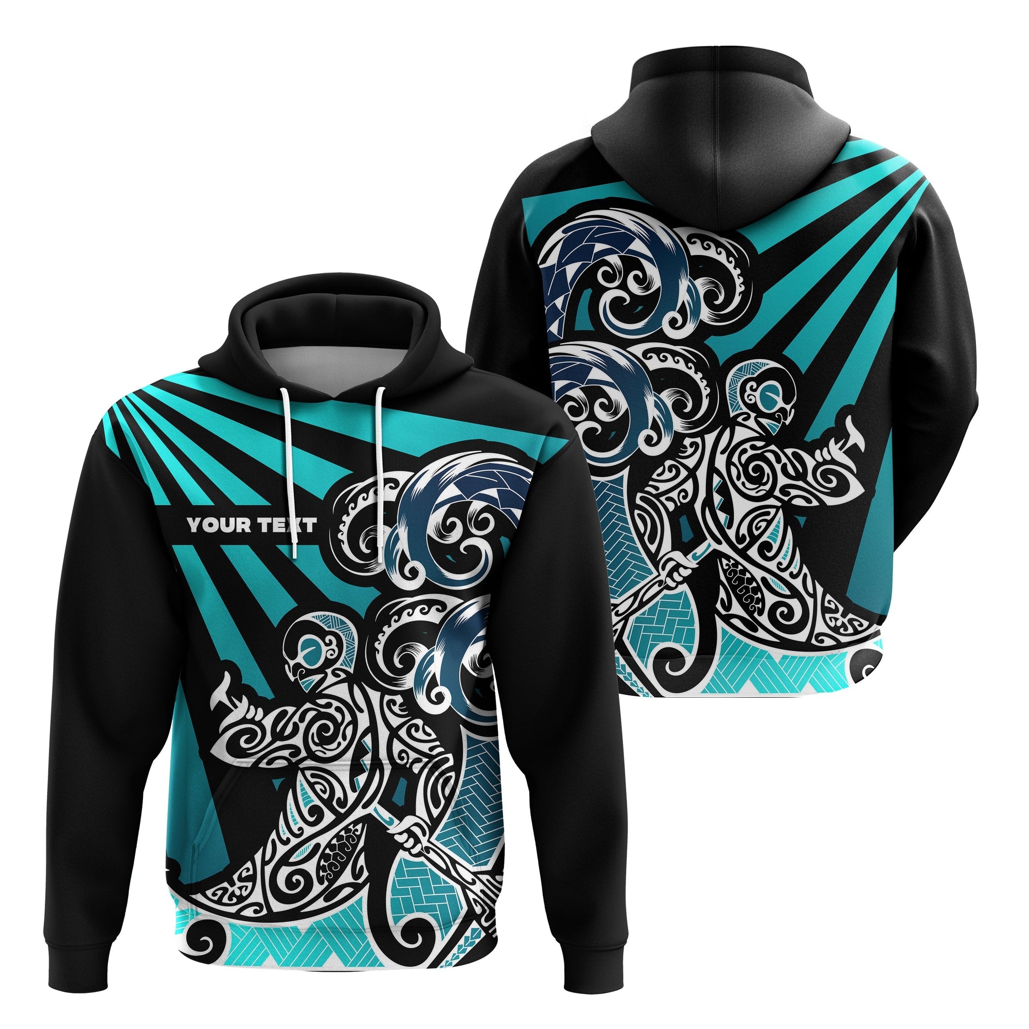 Custom Maori Aotearoa Hoodie New Zealand Simple Style LT16 - Wonder Print Shop