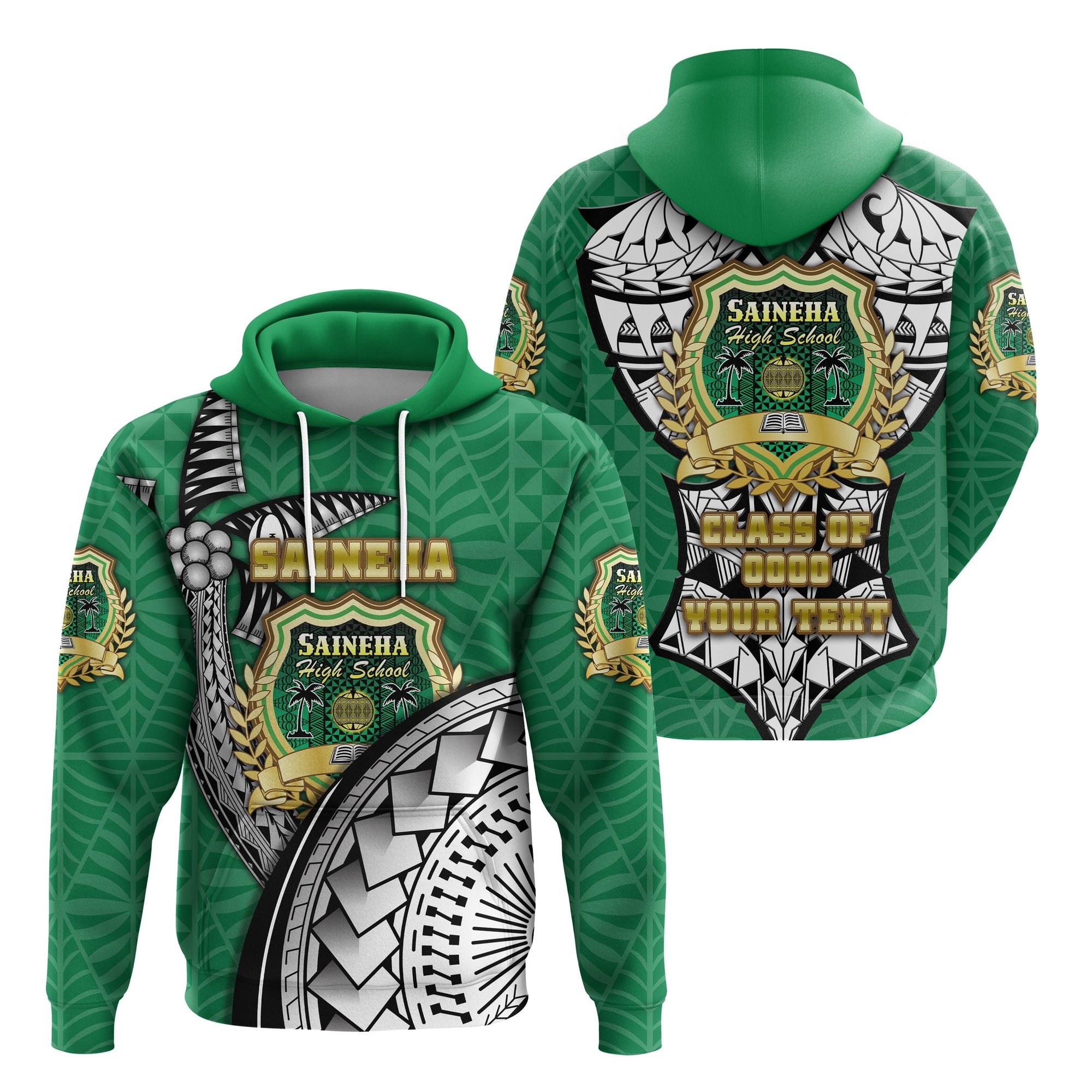 Custom Saineha Tonga Hoodie Polynesian Style Special Class of LT16 - Wonder Print Shop