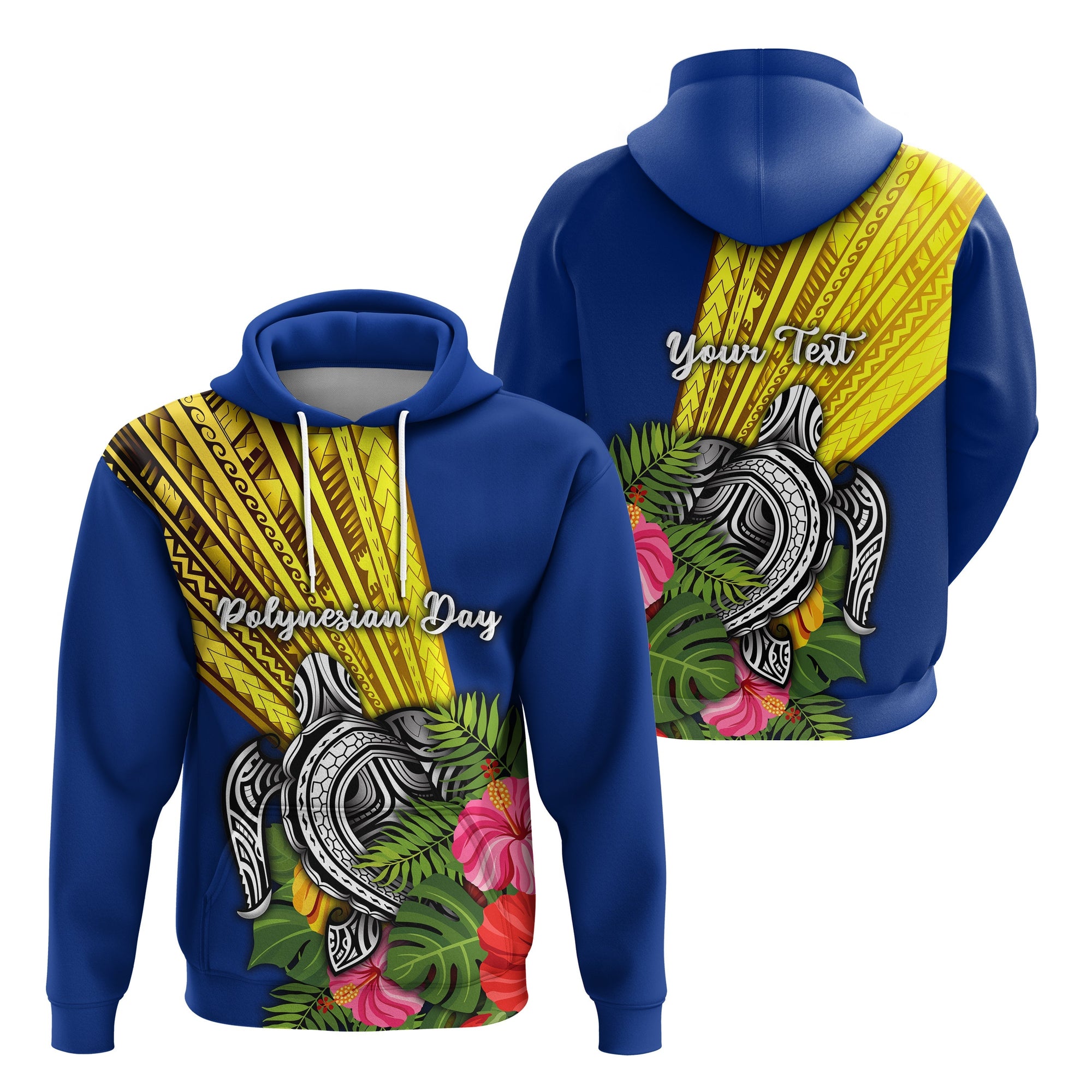 Custom Polynesian Day Hoodie Sun Style LT16 - Wonder Print Shop