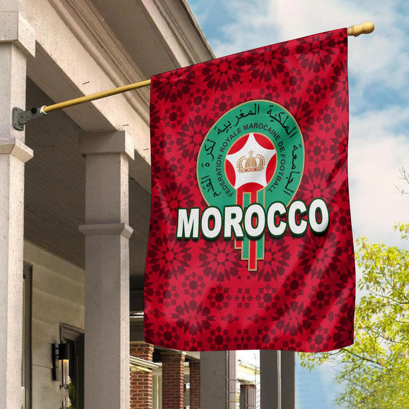 Morocco Soccer Flag World Cup Champions Red Style LT6 - Wonder Print Shop