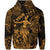 Custom Hawaii Hula Girl Polynesian Zip Hoodie Unique Style Gold LT8 - Wonder Print Shop