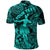 Custom Polynesian Polo Shirt with Hula Girl Unique Style Turquoise LT8 - Wonder Print Shop