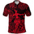 Polynesian Polo Shirt with Hula Girl Unique Style Red LT8 - Wonder Print Shop