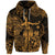 Custom Hawaii Hula Girl Polynesian Zip Hoodie Unique Style Gold LT8 - Wonder Print Shop