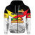 Custom Papua New Guinea SP Hunters Zip Hoodie Rugby Original Style White, Custom Text And Number LT8 - Wonder Print Shop