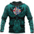 Viking Iceland Hoodie Valknut of Odin Cyan RLT12 - Wonder Print Shop