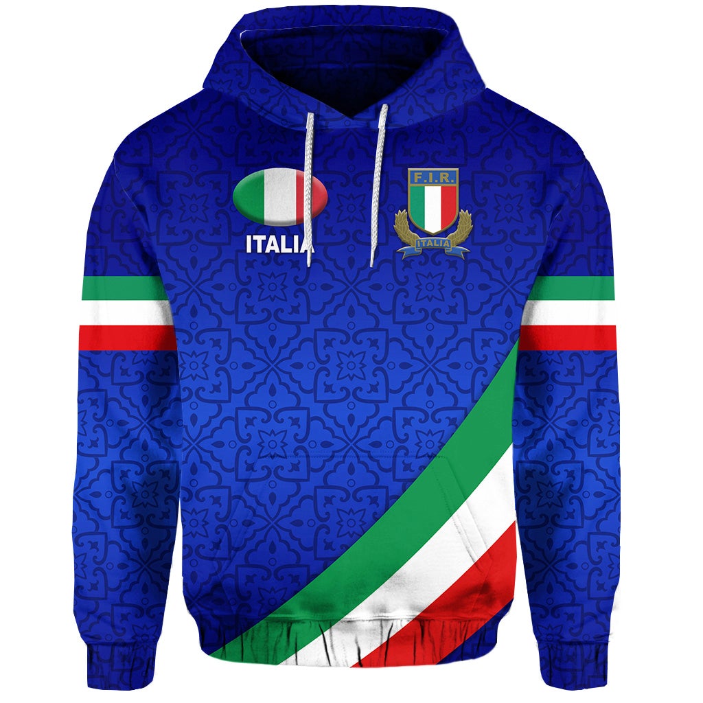 Italy Rugby Hoodie Italia Vibes Simple Style LT8 - Wonder Print Shop