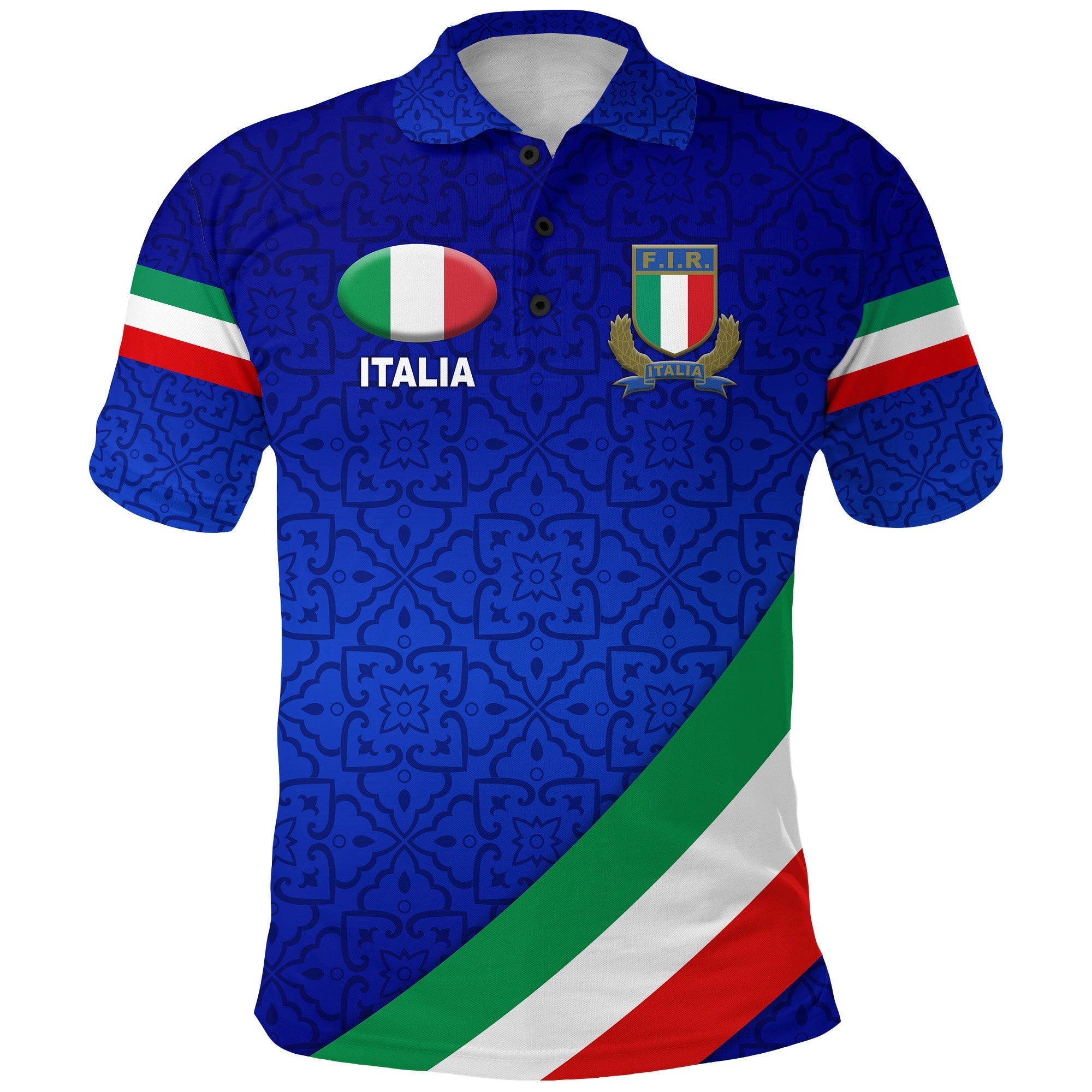 Italy Rugby Polo Shirt Italia Vibes Simple Style LT8 - Wonder Print Shop