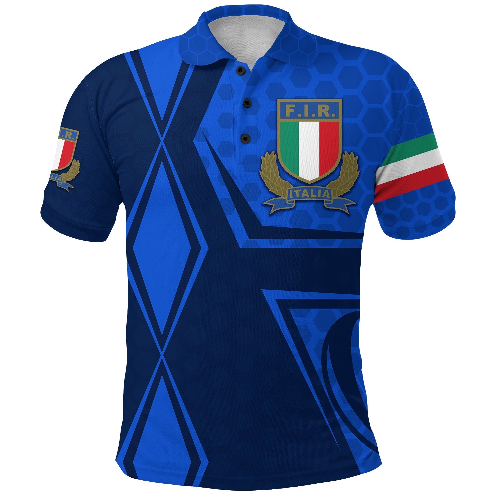 Italy Rugby Polo Shirt Gli Azzurri Vibes - Wonder Print Shop