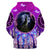 Violet Dreamcatcher Wolf Native American All Over Hoodie LT10 - Wonder Print Shop