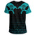 Viking T Shirt, The Raven Of Odin Tattoo Special Cyan RLT12 - Wonder Print Shop