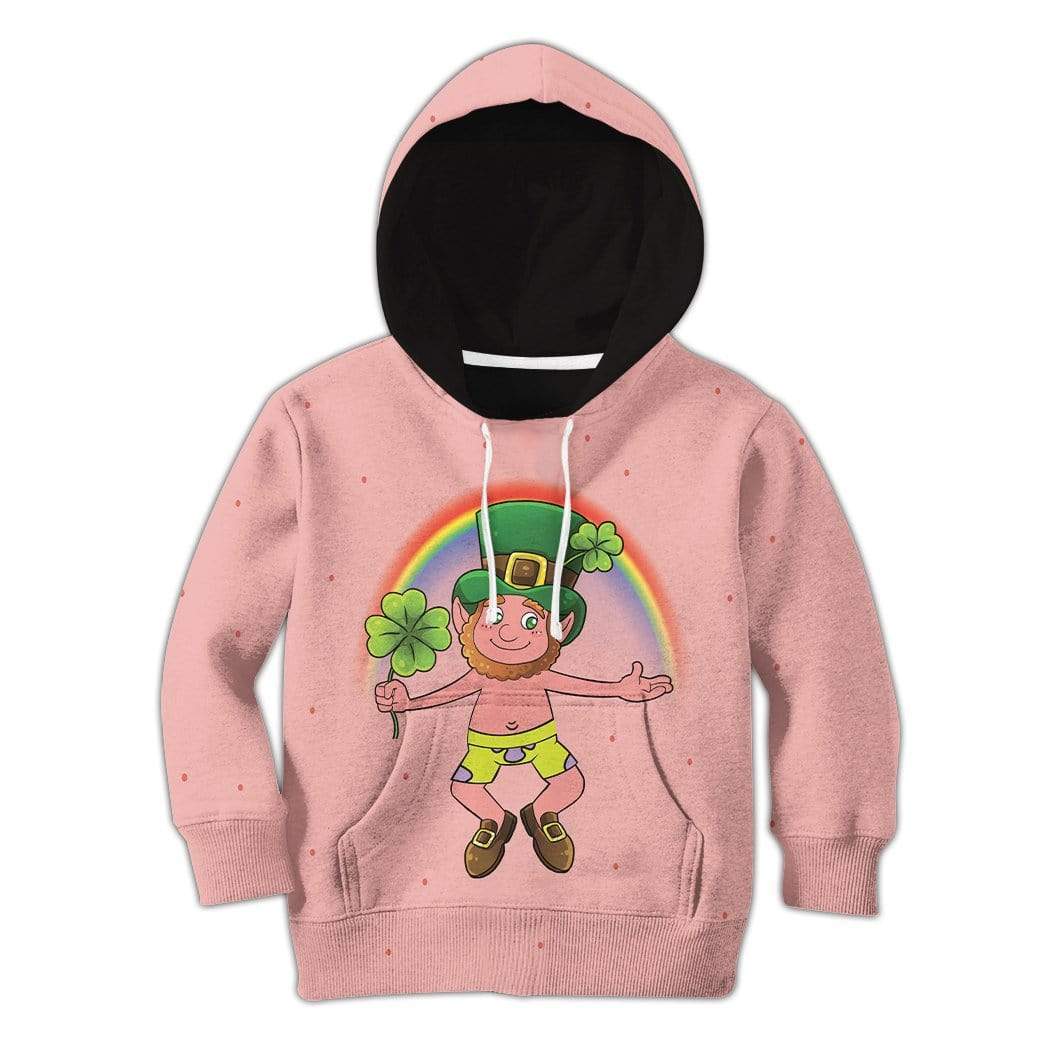 St Patrick's Day Elf Happy Patrick's Day KID Zip Up And Pullover Hoodie LT8 - Wonder Print Shop