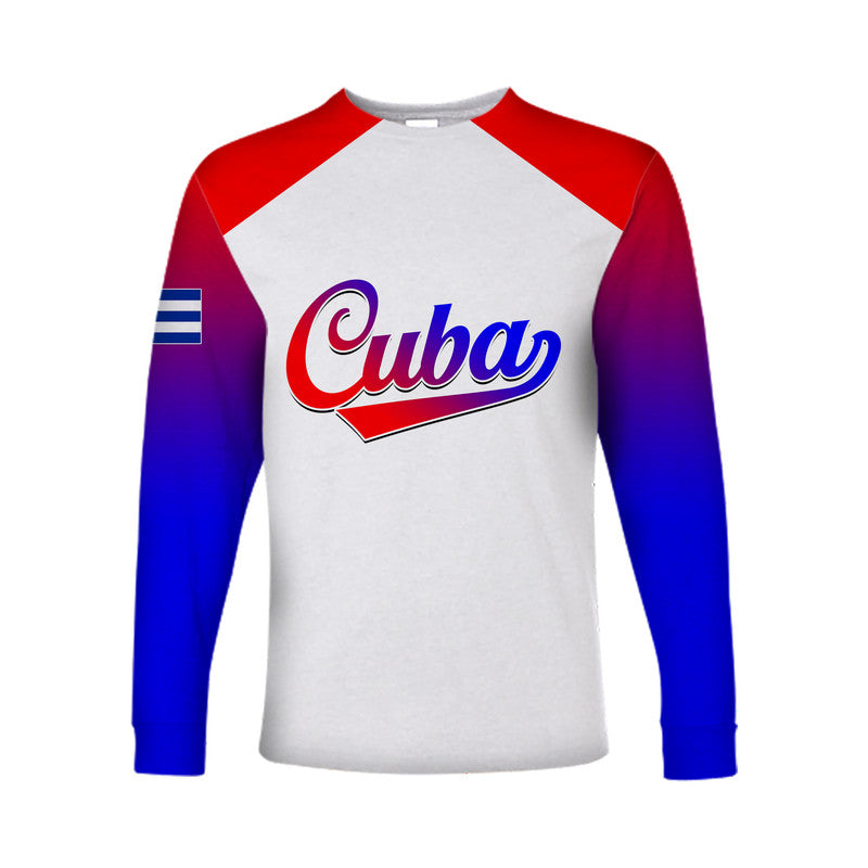 custom-personalised-and-number-world-baseball-classic-2023-cuba-long-sleeve-shirts-red-style