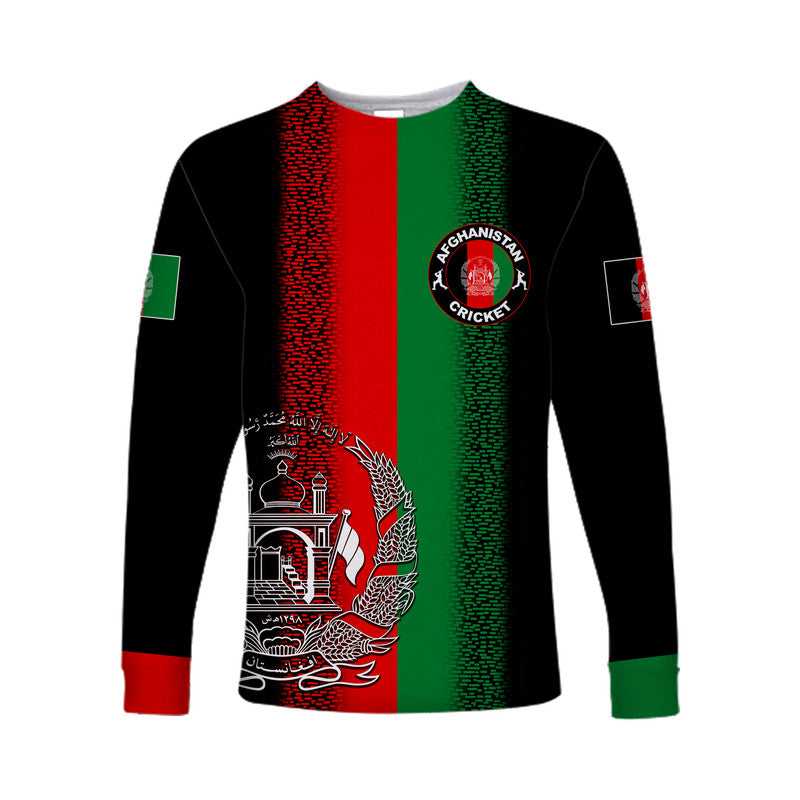 (Custom Personalised And Number) Afghanistan Cricket Jersey Long Sleeve Shirts LT6 - Wonder Print Shop