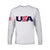 (Custom Personalised And Number) Baseball 2023 USA Long Sleeve Shirts White Style LT6 - Wonder Print Shop