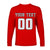 (Custom Personalised And Number) Baseball 2023 Canada Long Sleeve Shirts Red Style LT6 - Wonder Print Shop