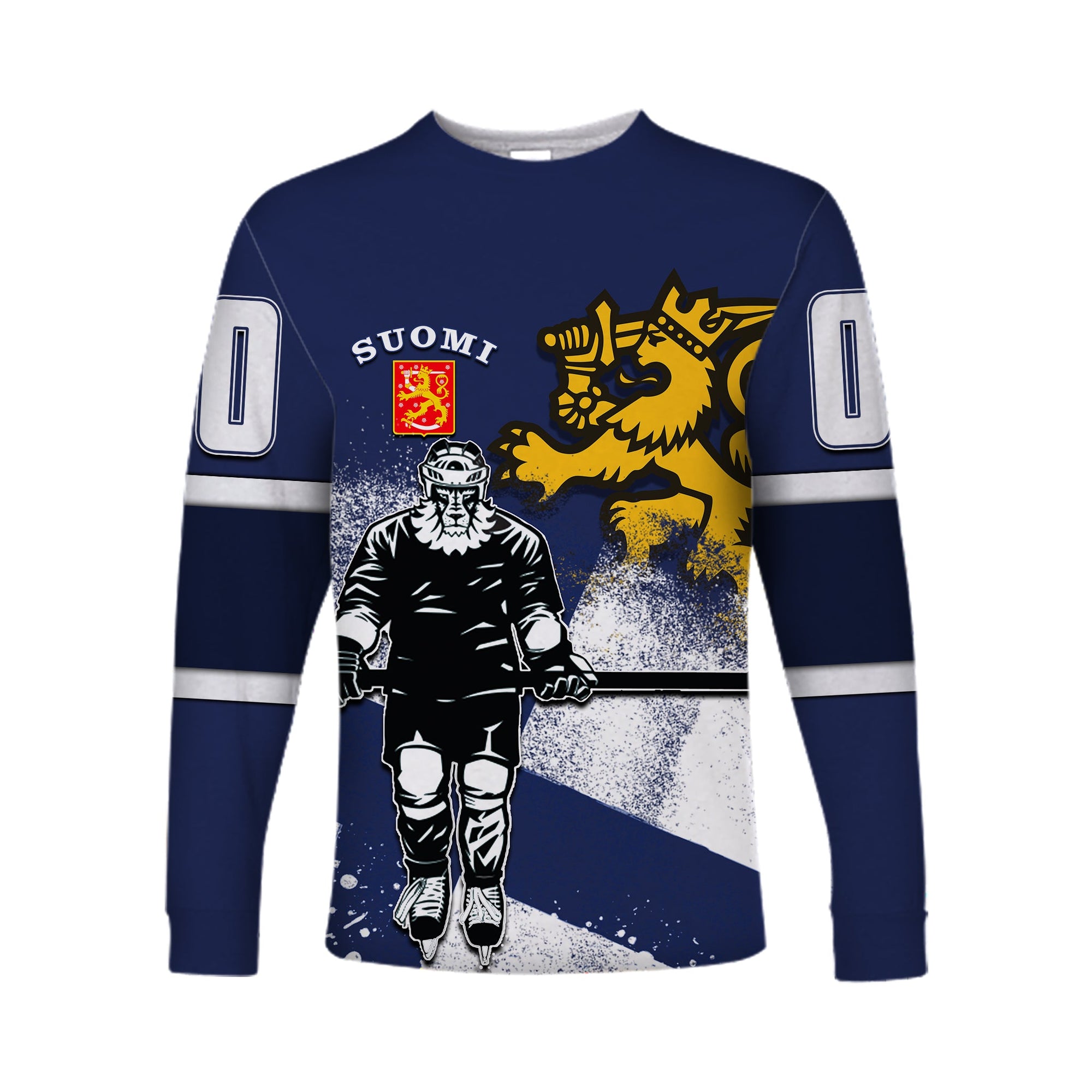 custom-personalised-and-number-finland-hockey-suomi-long-sleeve-shirts-flag