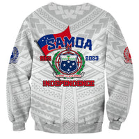 Unisex pullover sweatshirt, light gray with long sleeves and large front crest graphic
