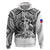 Custom Haiti Hoodie Polynesian Neg Maron White Style LT6 - Wonder Print Shop