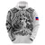 Custom Haiti Hoodie Polynesian Neg Maron White Style LT6 - Wonder Print Shop