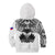 (Custom Personalised) Haiti Kid Hoodie Polynesian Neg Maron White Style LT6 - Wonder Print Shop