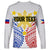 Personalised Philippines Independence Day Long Sleeve Shirt Tribal Sun and Stars Ver 01 - Wonder Print Shop