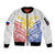 Personalised Philippines Independence Day Sleeve Zip Bomber Jacket Tribal Sun and Stars Ver 01 - Wonder Print Shop