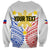 Personalised Philippines Independence Day Sweatshirt Tribal Sun and Stars Ver 01 - Wonder Print Shop