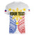 Personalised Philippines Independence Day Women V Neck T Shirt Tribal Sun and Stars Ver 01 - Wonder Print Shop