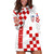 Croatia National Day Hoodie Dress Checkerboard Hrvatska Simple Style 01 - Wonder Print Shop