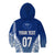 Personalised Samoa Rugby Kid Hoodie Manu Samoa Gradient Blue - Wonder Print Shop