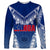 Personalised Samoa Rugby Long Sleeve Shirt Manu Samoa Gradient Blue - Wonder Print Shop